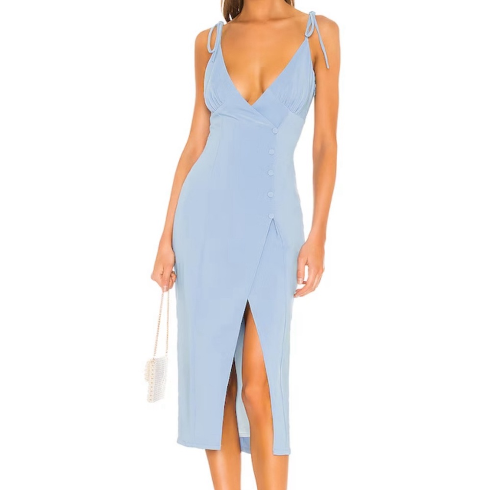 REVOLVE - Camila Coelho Aaliyah Midi Dress - Periwinkle